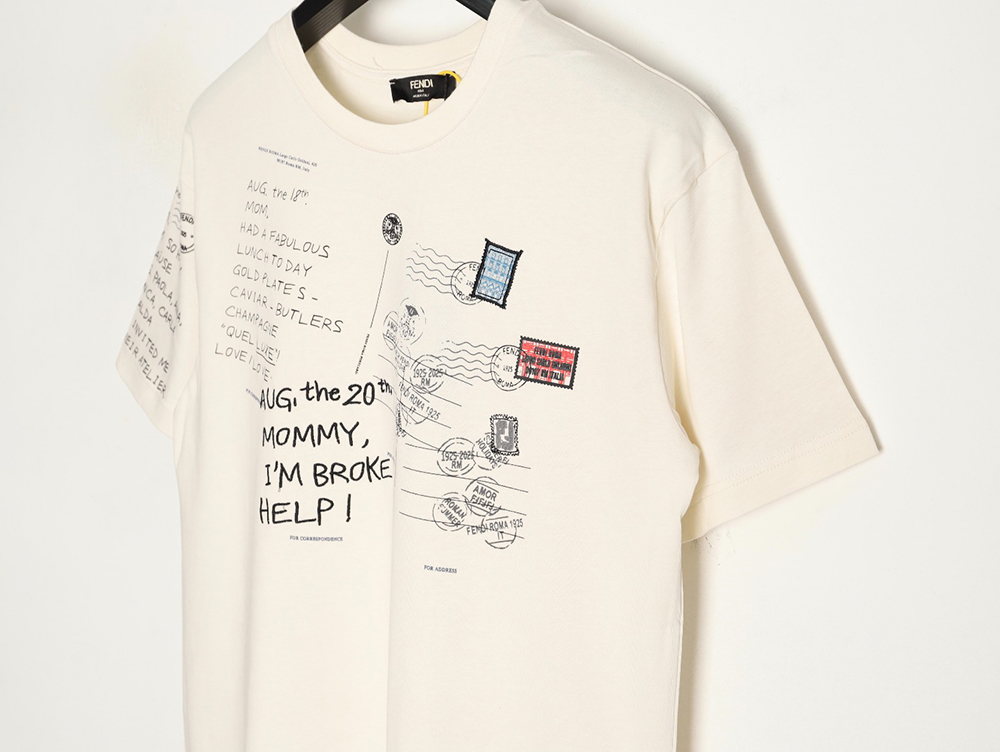 F**di stamp printed short-sleeves