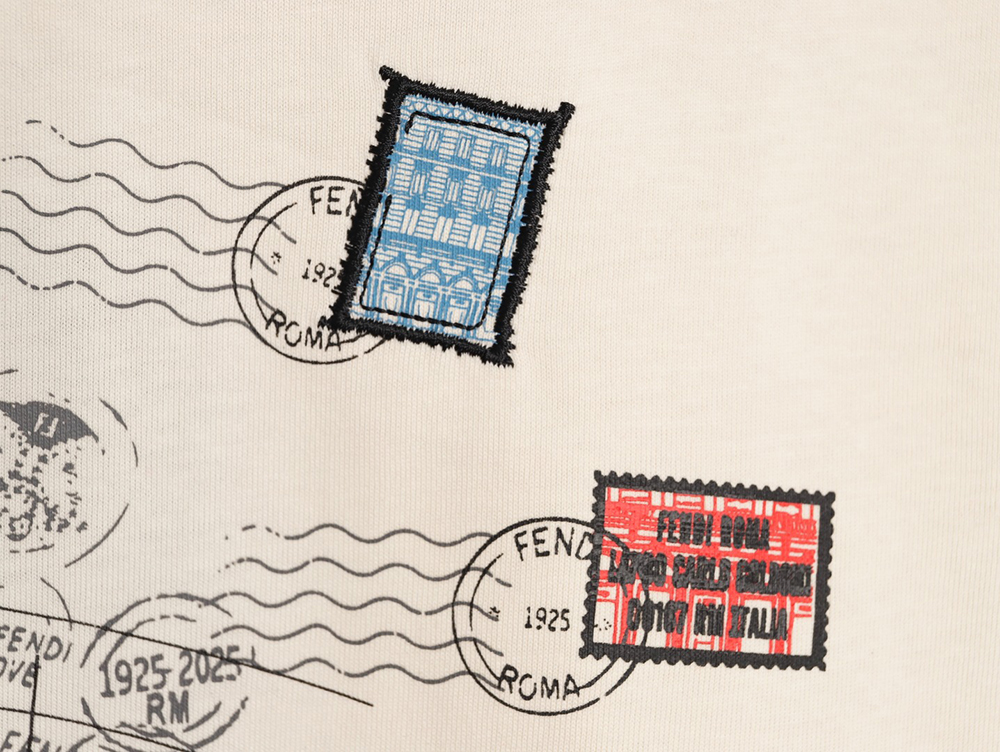 F**di stamp printed short-sleeves