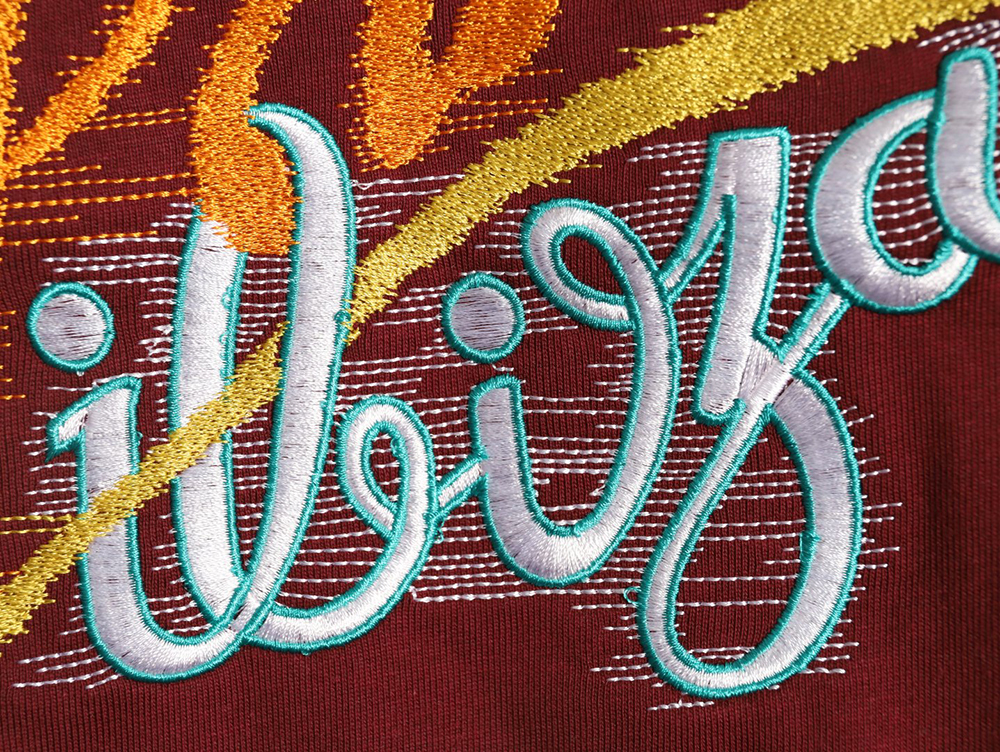 L0ew* letter embroidered short sleeves