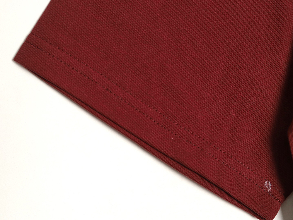 L0ew* letter embroidered short sleeves