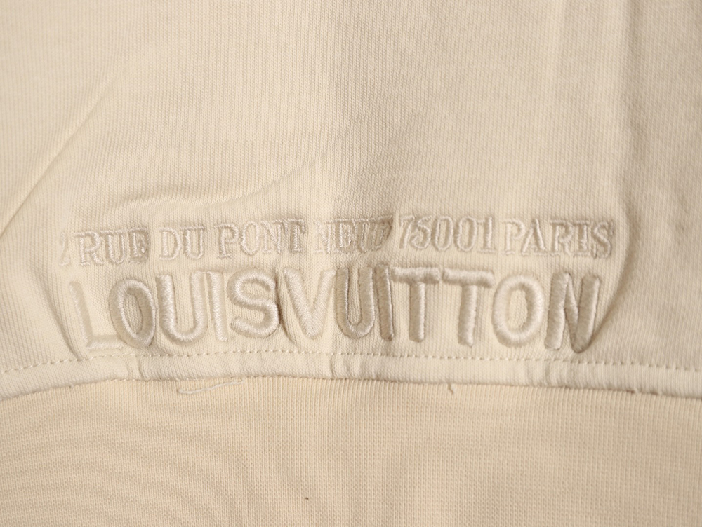 l0*is V*t0n half-zip patch crew neck sweatshirt