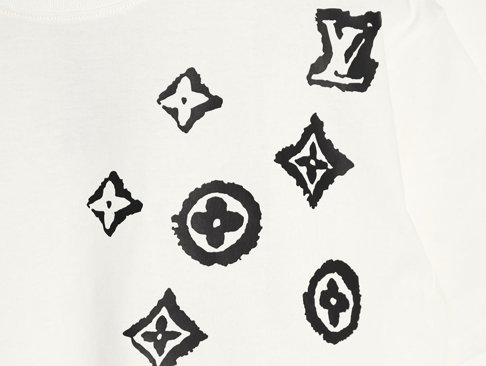 l0*is V*t0n monogram graffiti short-sleeved t-shirt