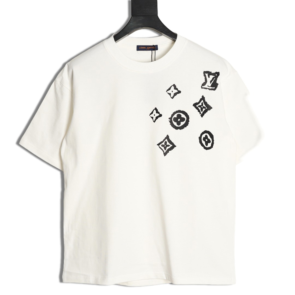 l0*is V*t0n monogram graffiti short-sleeved t-shirt