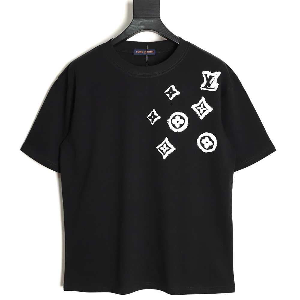 l0*is V*t0n monogram graffiti short-sleeved t-shirt tsk1