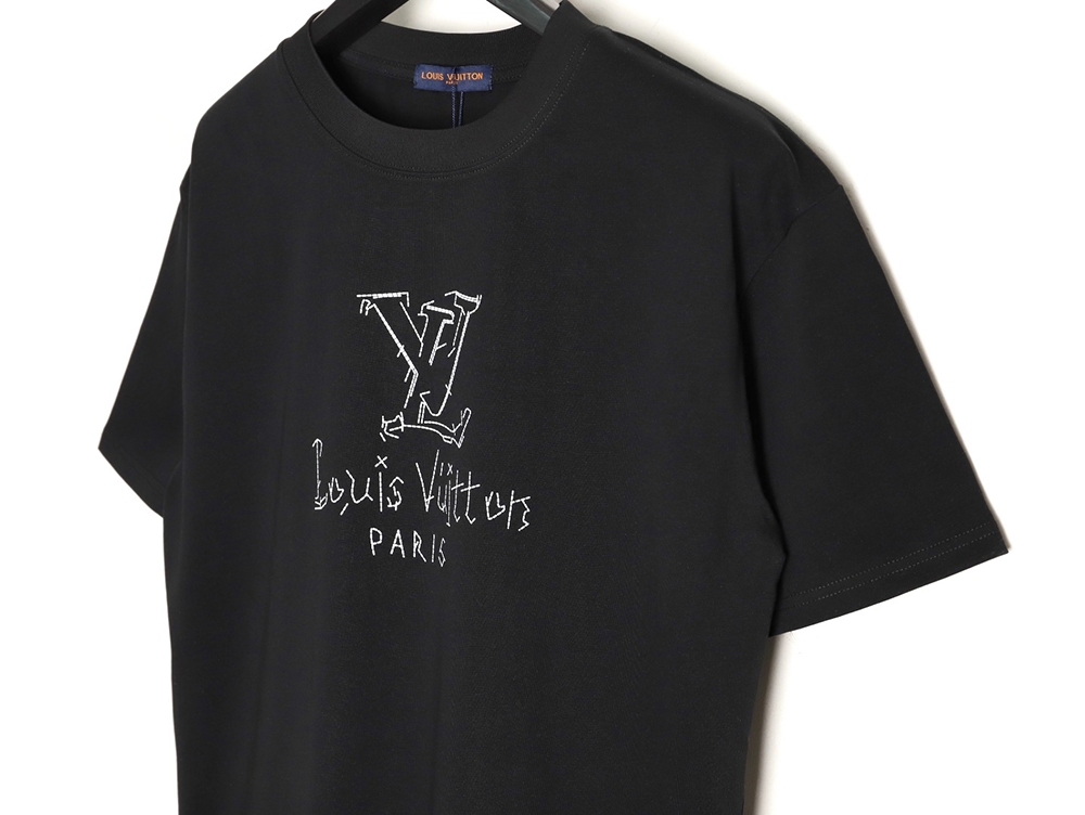 l0*is V*t0n patch lettering short-sleeved t-shirt tsk1