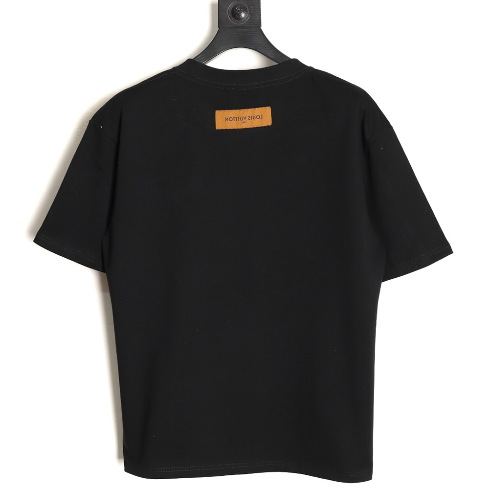 l0*is V*t0n patch lettering short-sleeved t-shirt tsk1