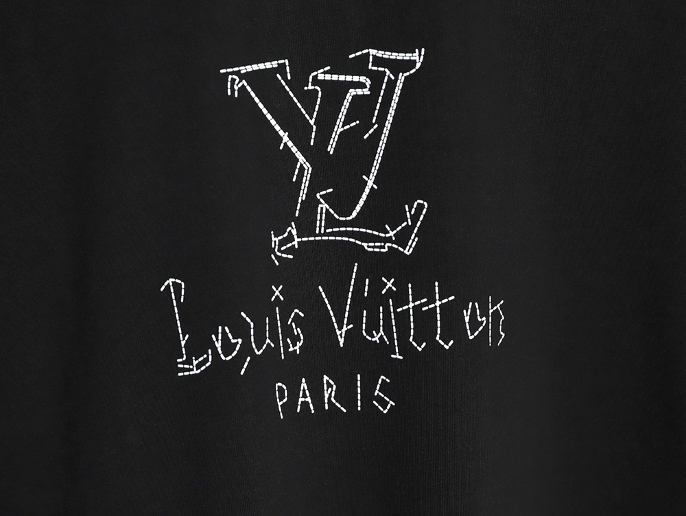l0*is V*t0n patch lettering short-sleeved t-shirt tsk1