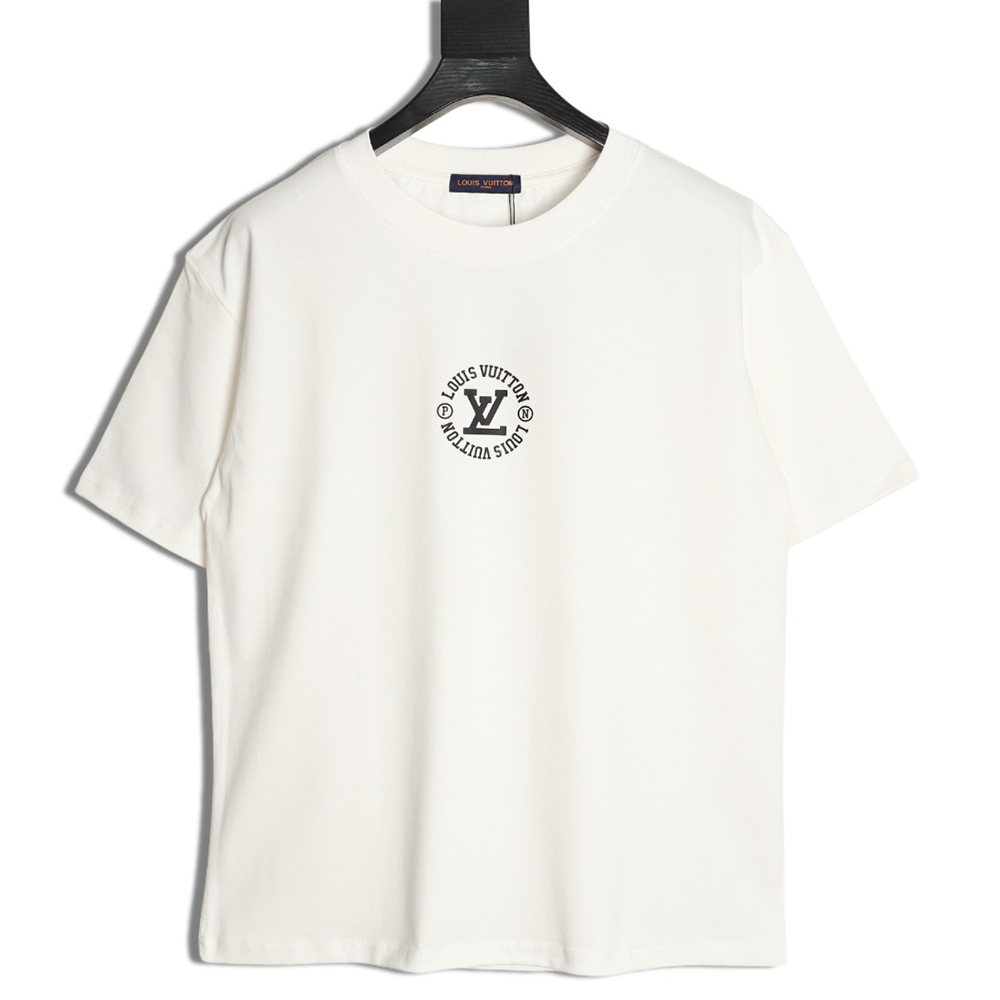 l0*is V*t0n circle lettering short-sleeved t-shirt