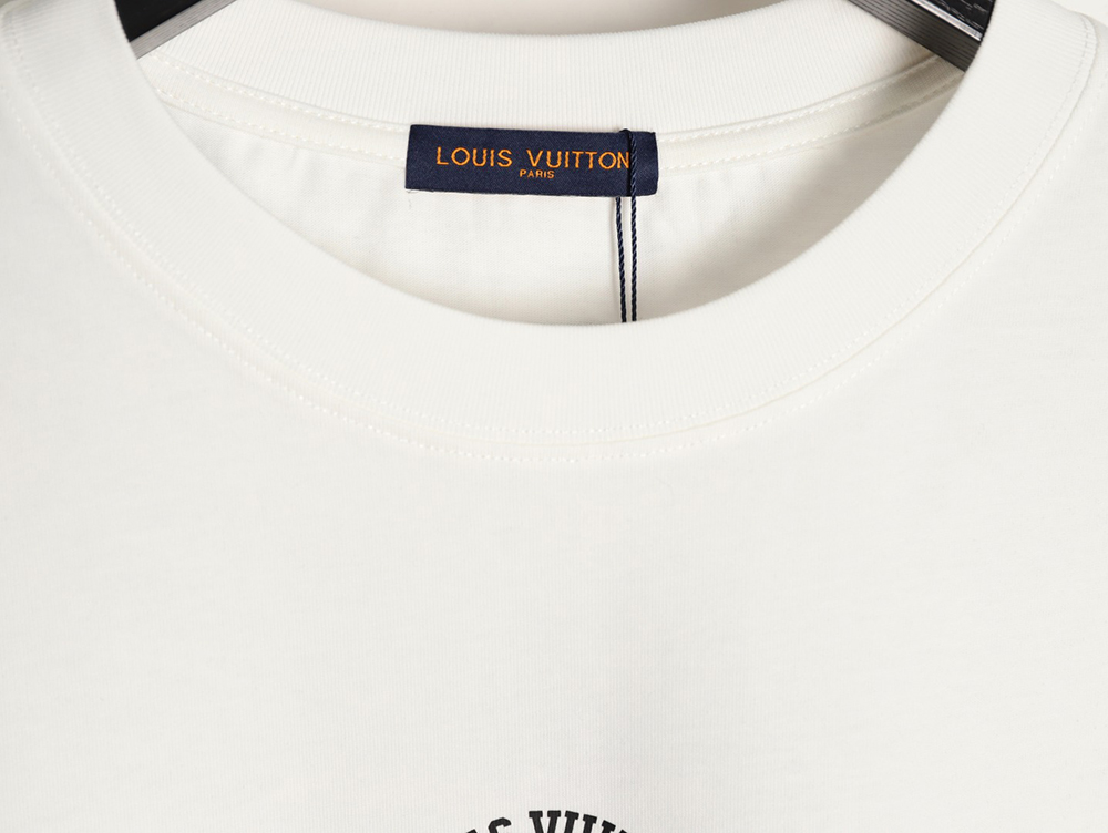 l0*is V*t0n circle lettering short-sleeved t-shirt