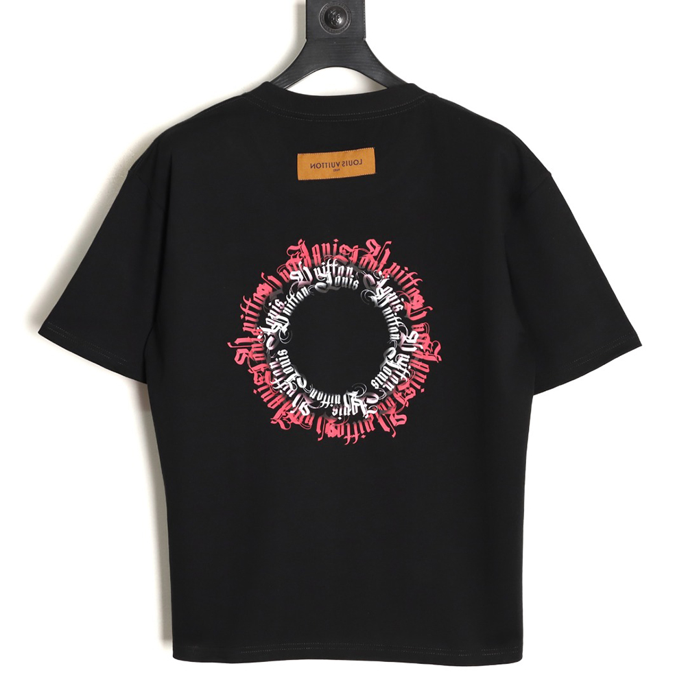 l0*is V*t0n circle lettering short-sleeved t-shirt tsk1