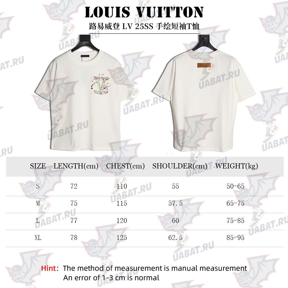 l0*is V*t0n hand-painted short-sleeved t-shirt