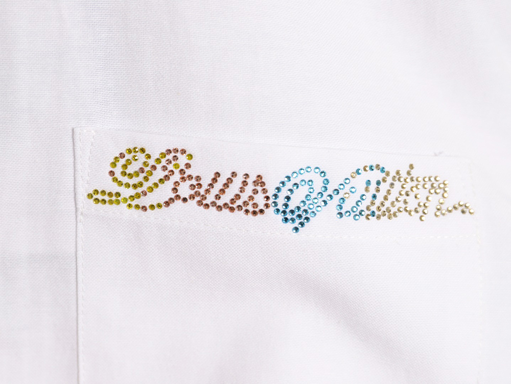 l0*is V*t0n colorful rhinestone shirt