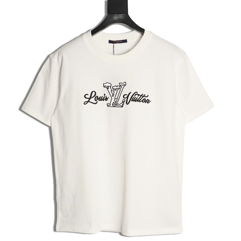 l0*is V*t0n embroidered logo short-sleeved shirt