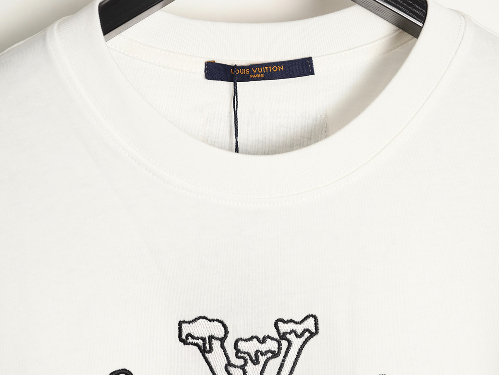 l0*is V*t0n embroidered logo short-sleeved shirt