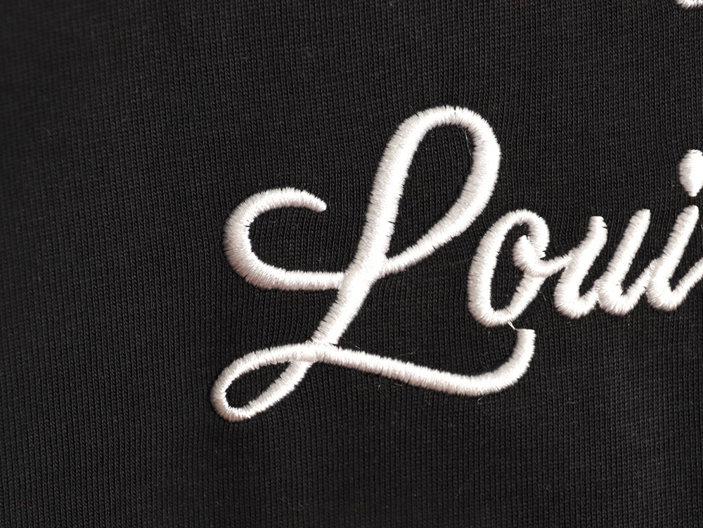 l0*is V*t0n embroidered logo short-sleeved shirt tsk1