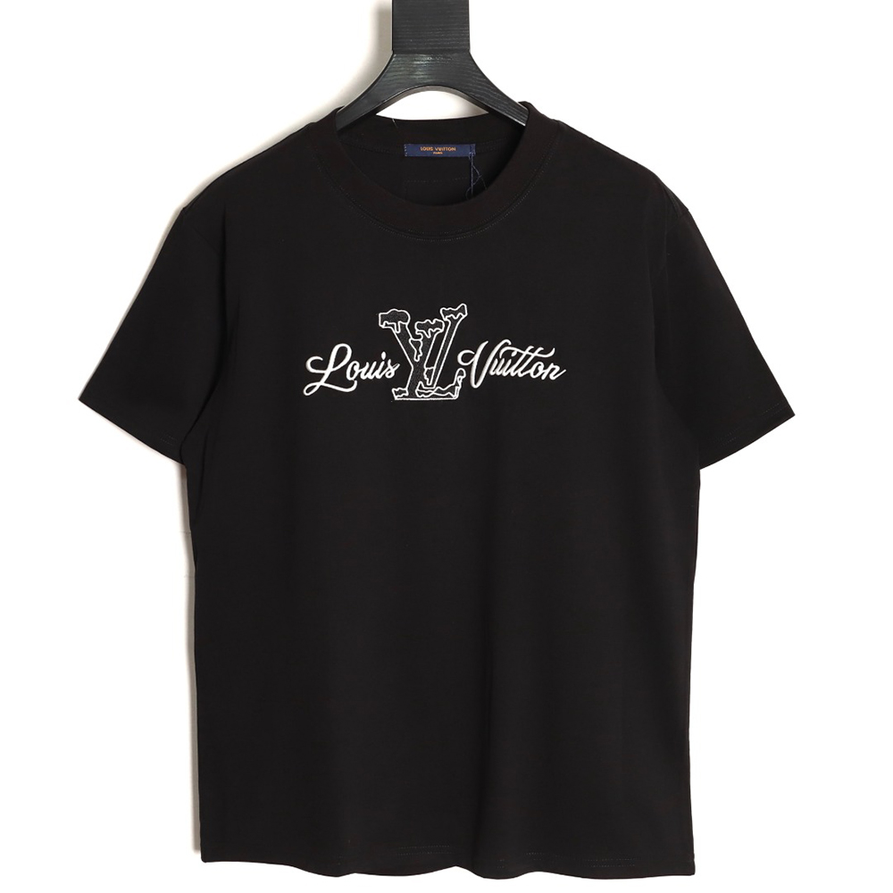 l0*is V*t0n embroidered logo short-sleeved shirt tsk1