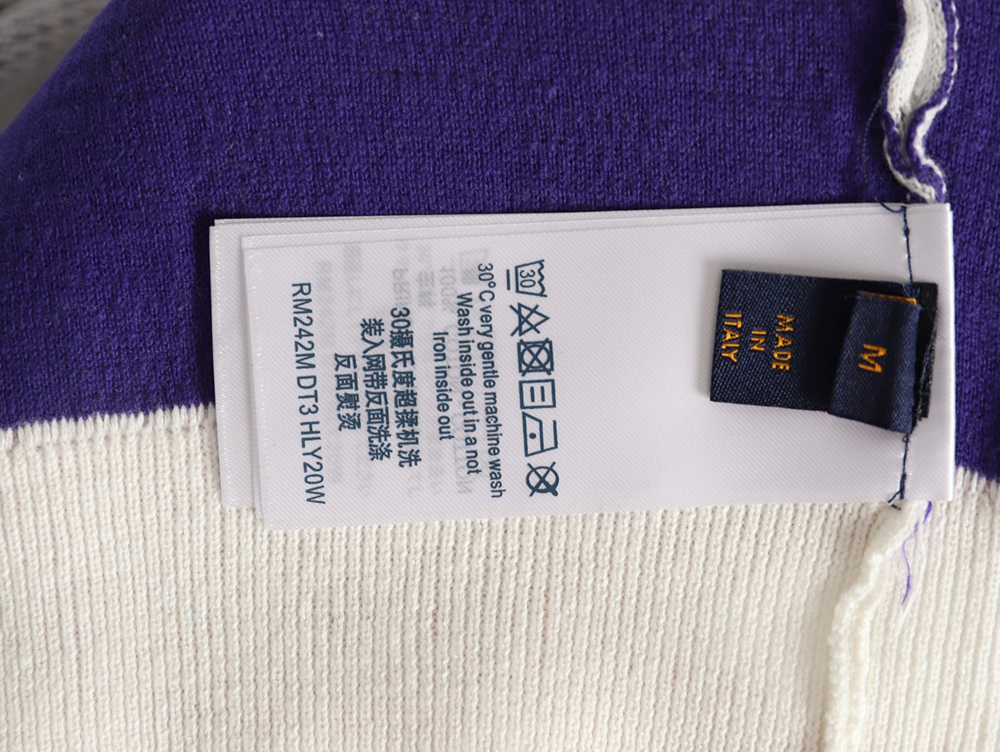 l0*is V*t0n checkerboard color gradient jacquard knit short sleeves