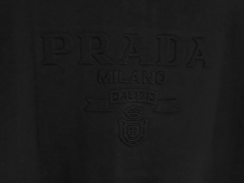 Pra*a embossed logo short-sleeved shirt tsk1