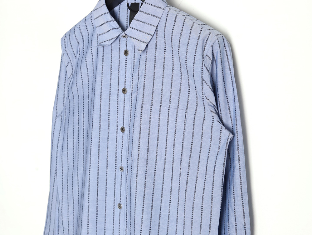 Ch**me He**ts sanskrit-printed yarn-dyed long-sleeved shirt