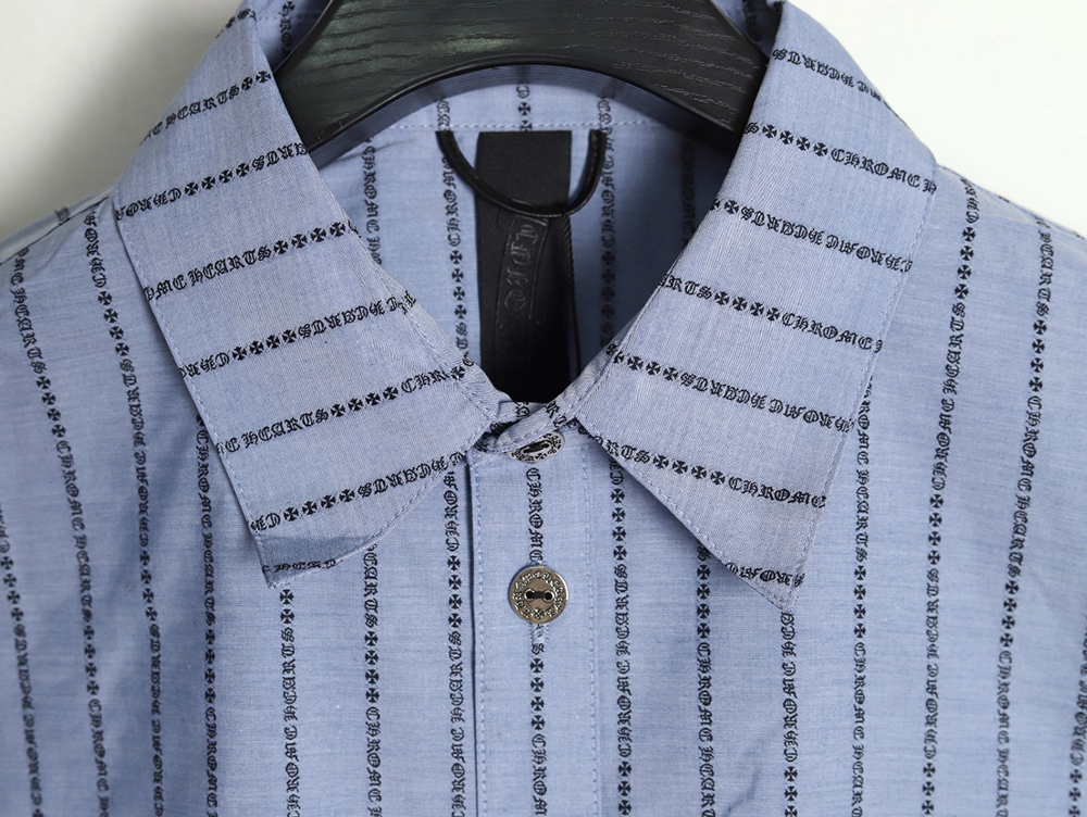 Ch**me He**ts sanskrit-printed yarn-dyed long-sleeved shirt