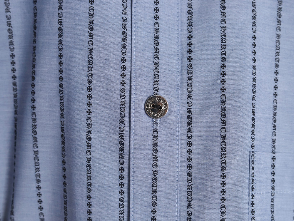 Ch**me He**ts sanskrit-printed yarn-dyed long-sleeved shirt