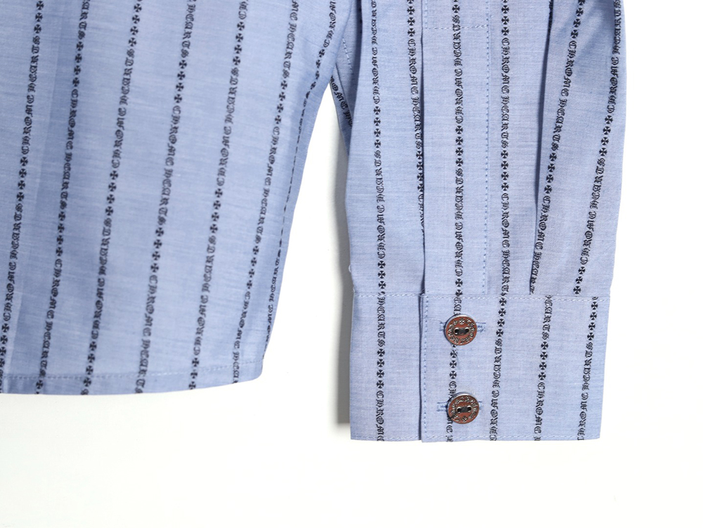 Ch**me He**ts sanskrit-printed yarn-dyed long-sleeved shirt