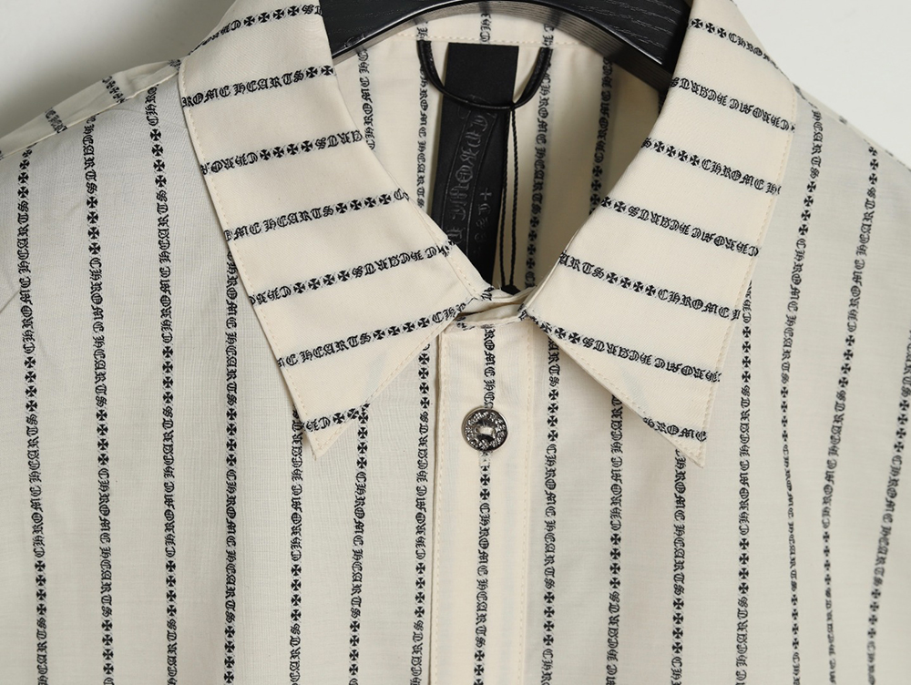 Ch**me He**ts sanskrit-printed yarn-dyed long-sleeved shirt tsk1