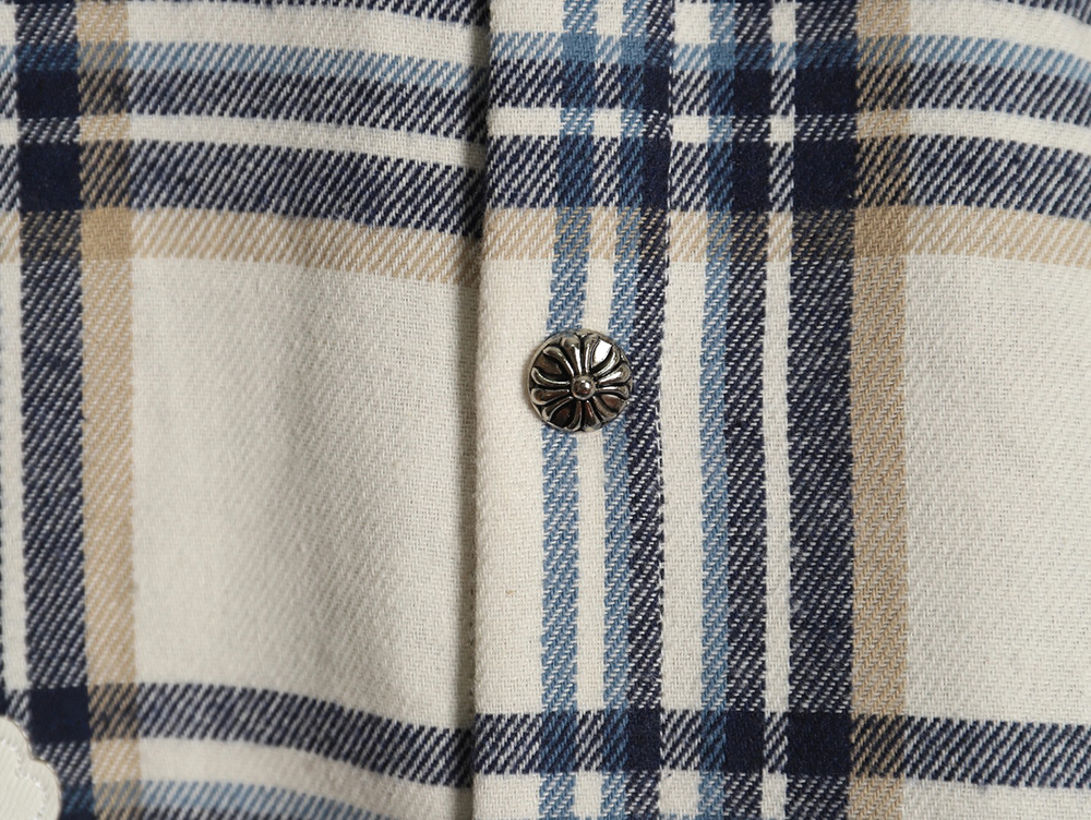 Ch**me He**ts patch cross shirt jacket