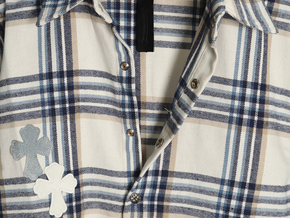 Ch**me He**ts patch cross shirt jacket