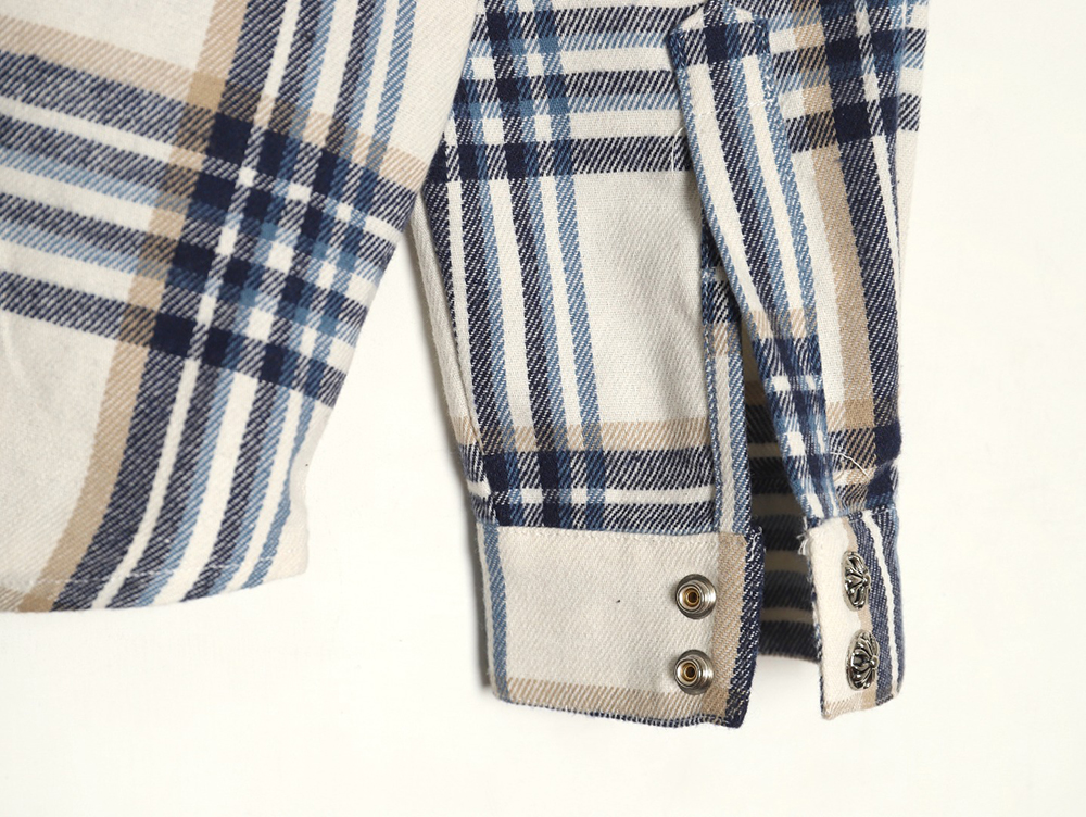 Ch**me He**ts patch cross shirt jacket