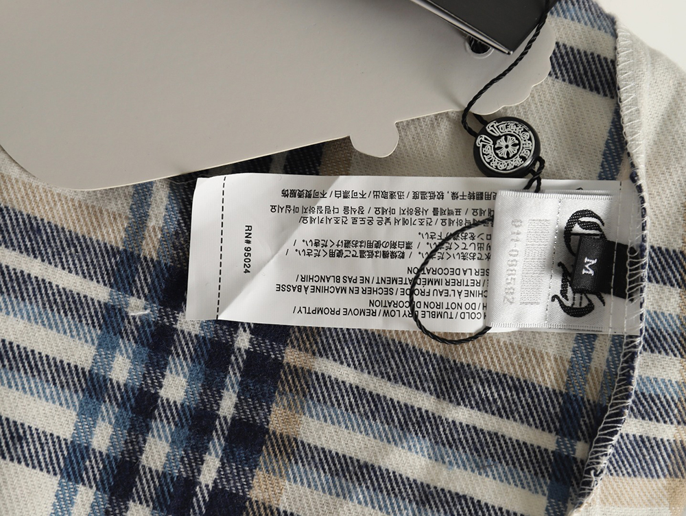 Ch**me He**ts patch cross shirt jacket