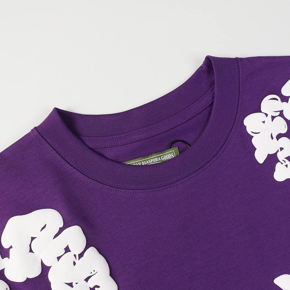 Denim Tears foam print loose short sleeves