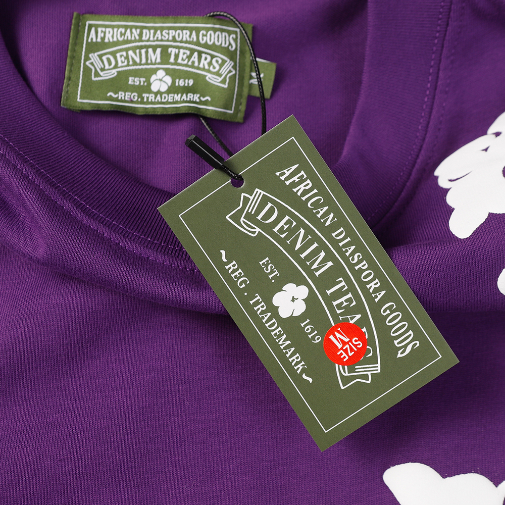 Denim Tears foam print loose short sleeves