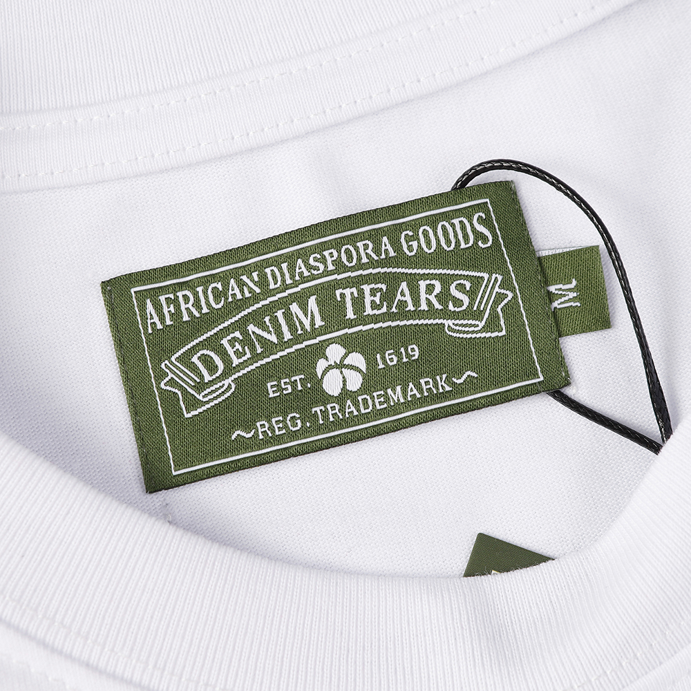 Denim Tears foam print loose short sleeves