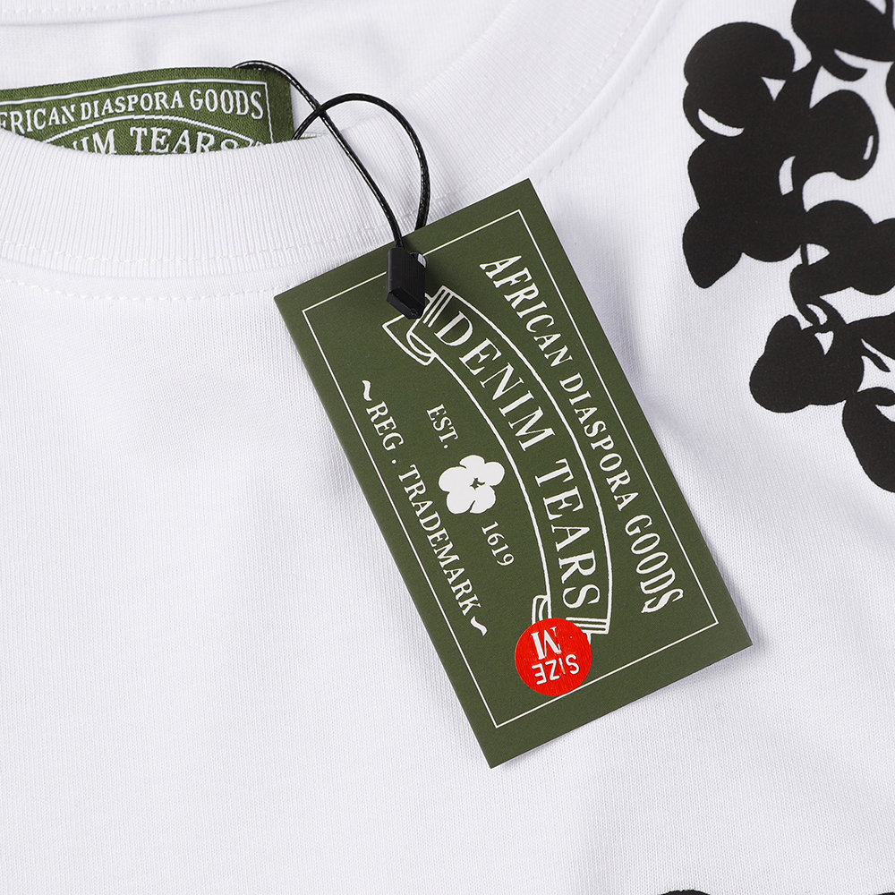 Denim Tears foam print loose short sleeves