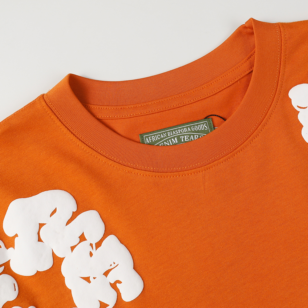 Denim Tears foam print loose short sleeves