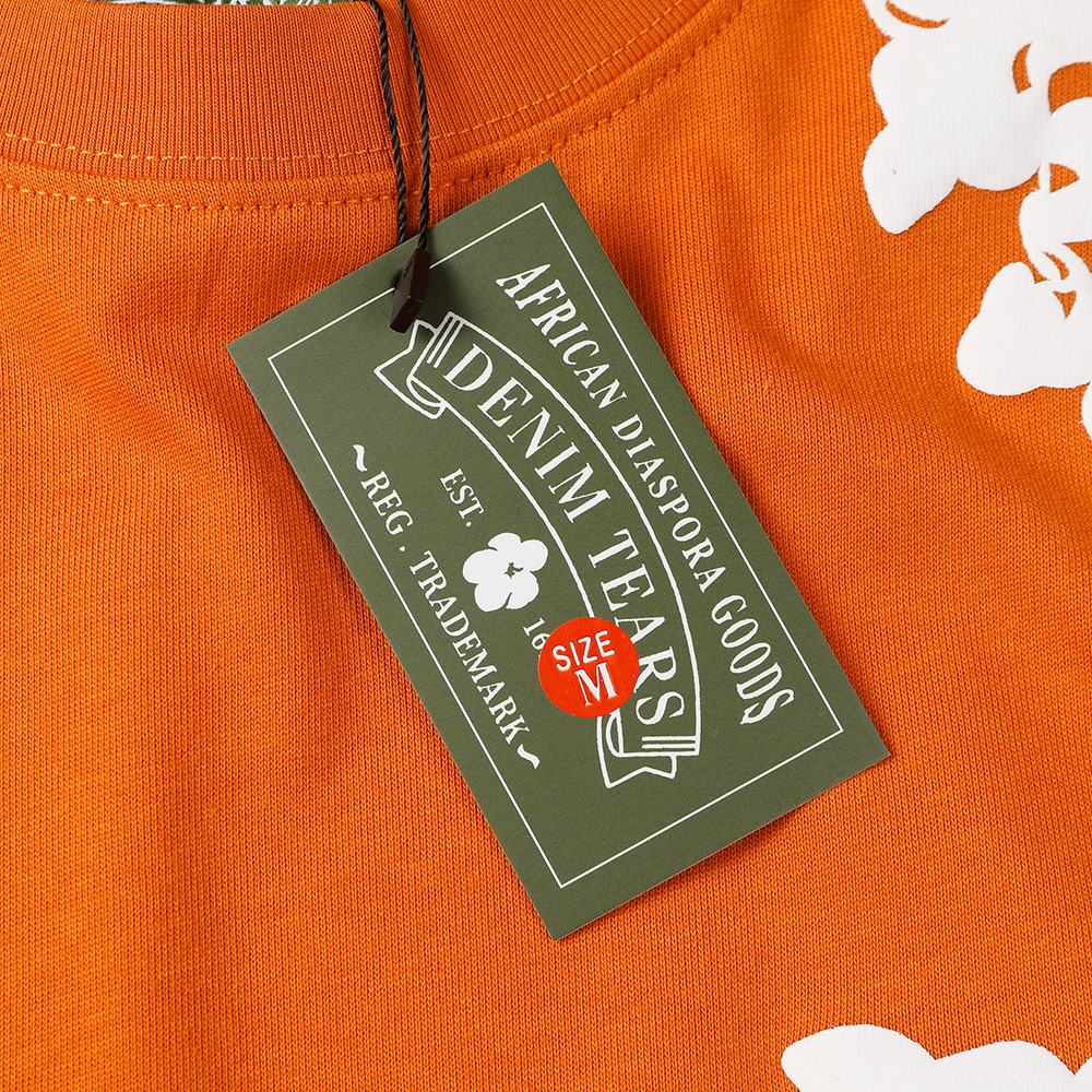 Denim Tears foam print loose short sleeves