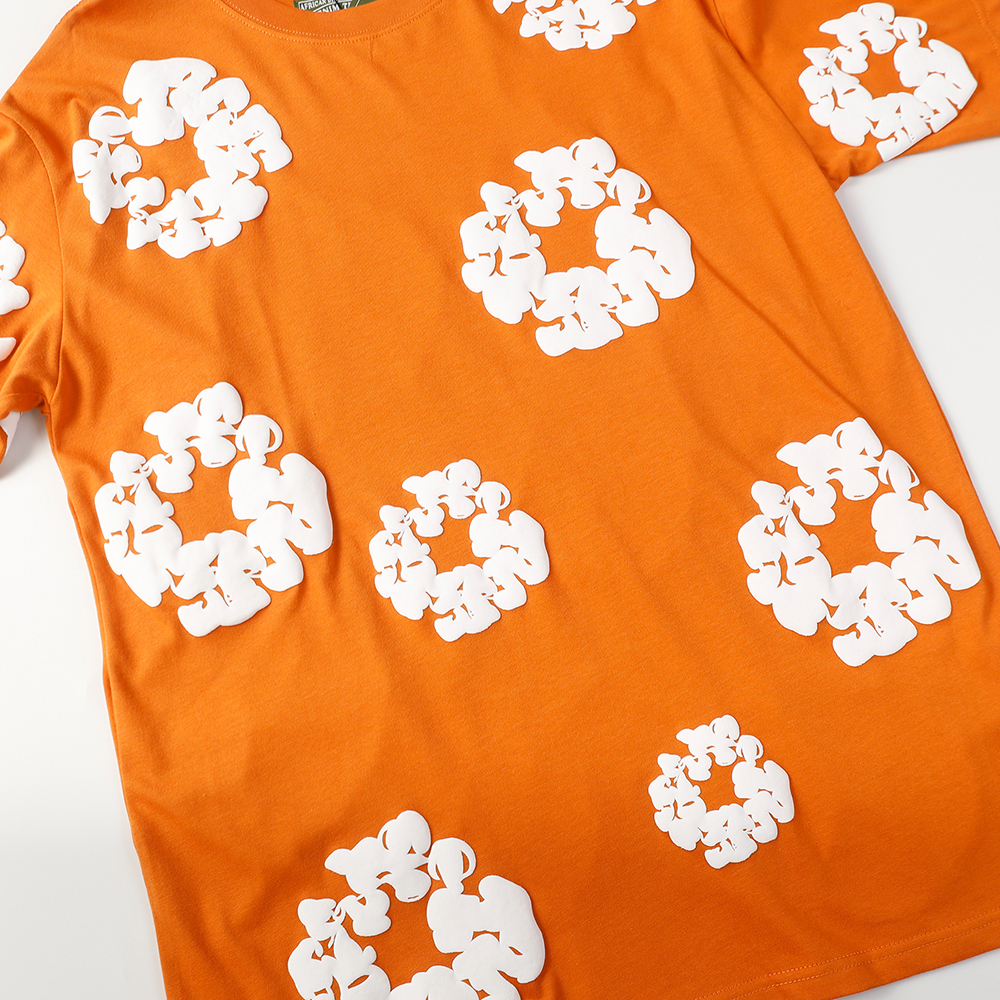 Denim Tears foam print loose short sleeves