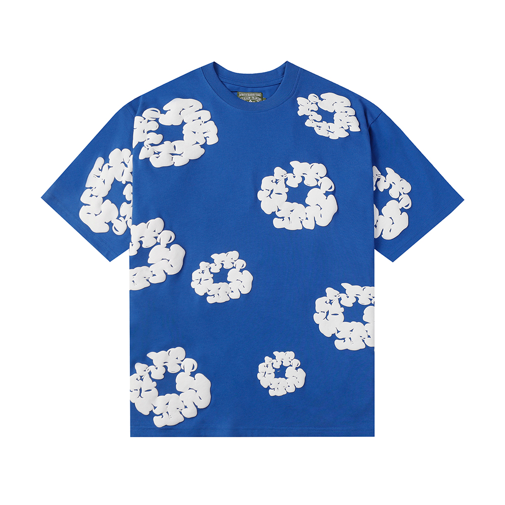 Denim Tears foam print loose short sleeves