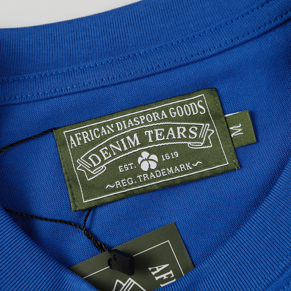 Denim Tears foam print loose short sleeves