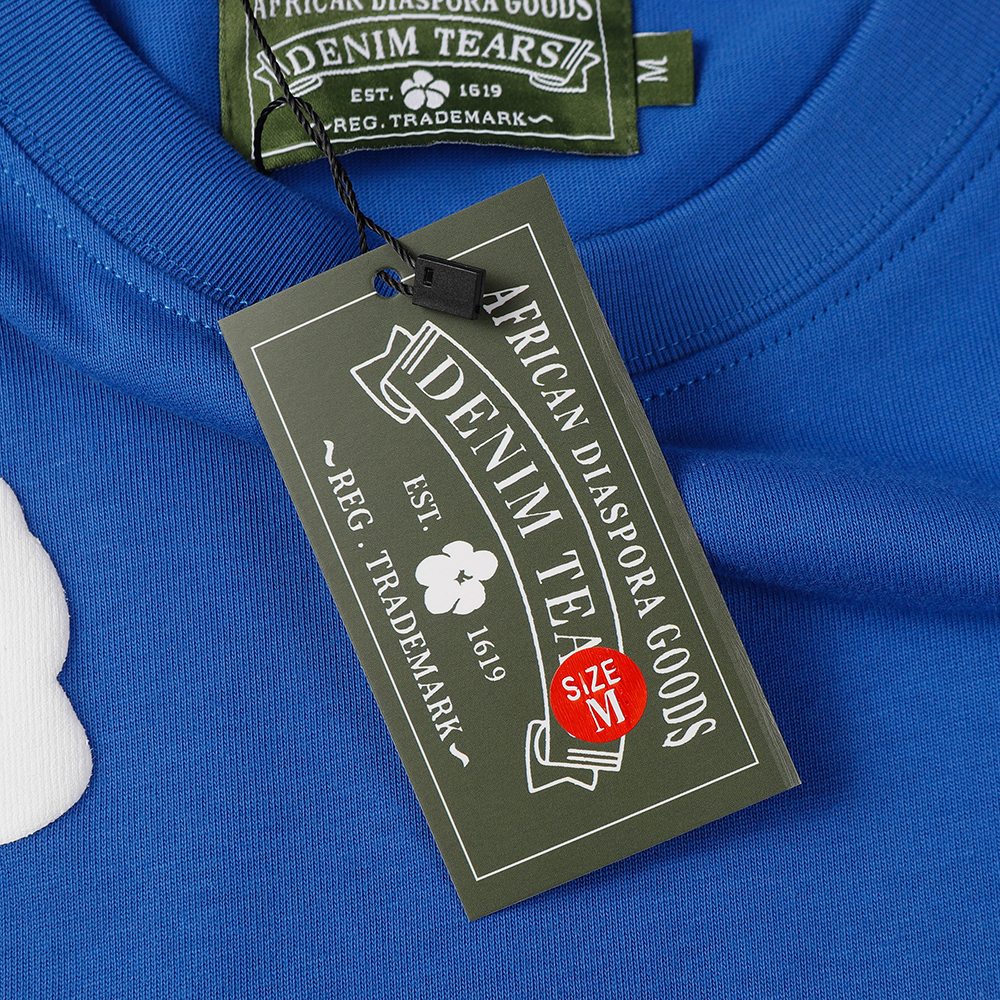 Denim Tears foam print loose short sleeves