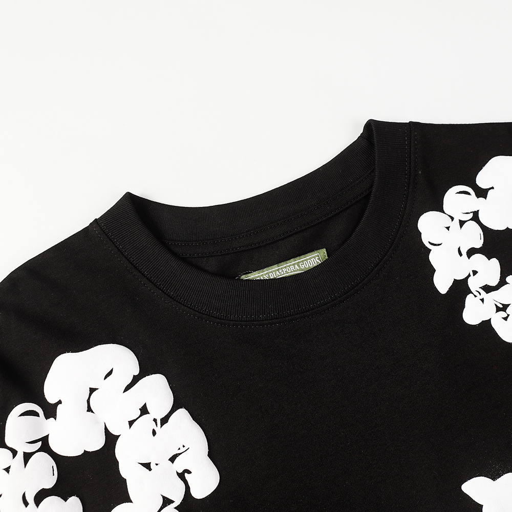 Denim Tears foam print loose short sleeves