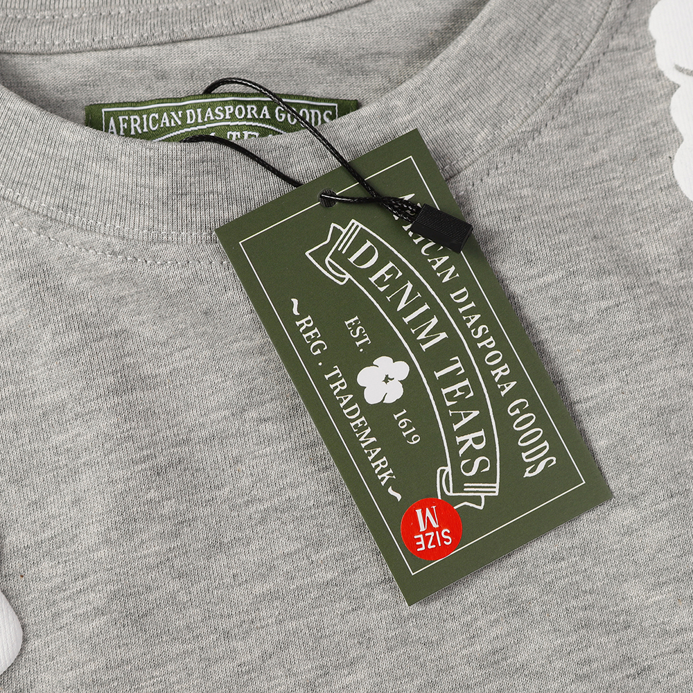 Denim Tears foam print loose short sleeves