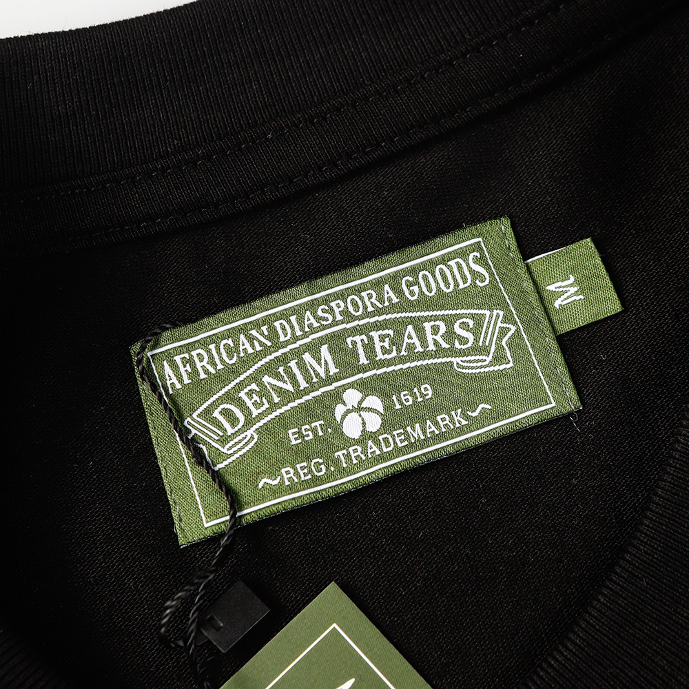 Denim Tears foam print loose short sleeves