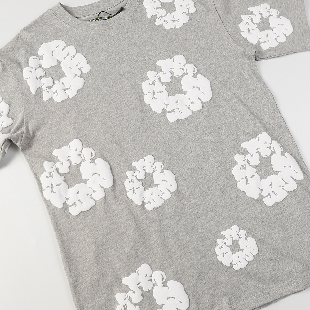 Denim Tears foam print loose short sleeves