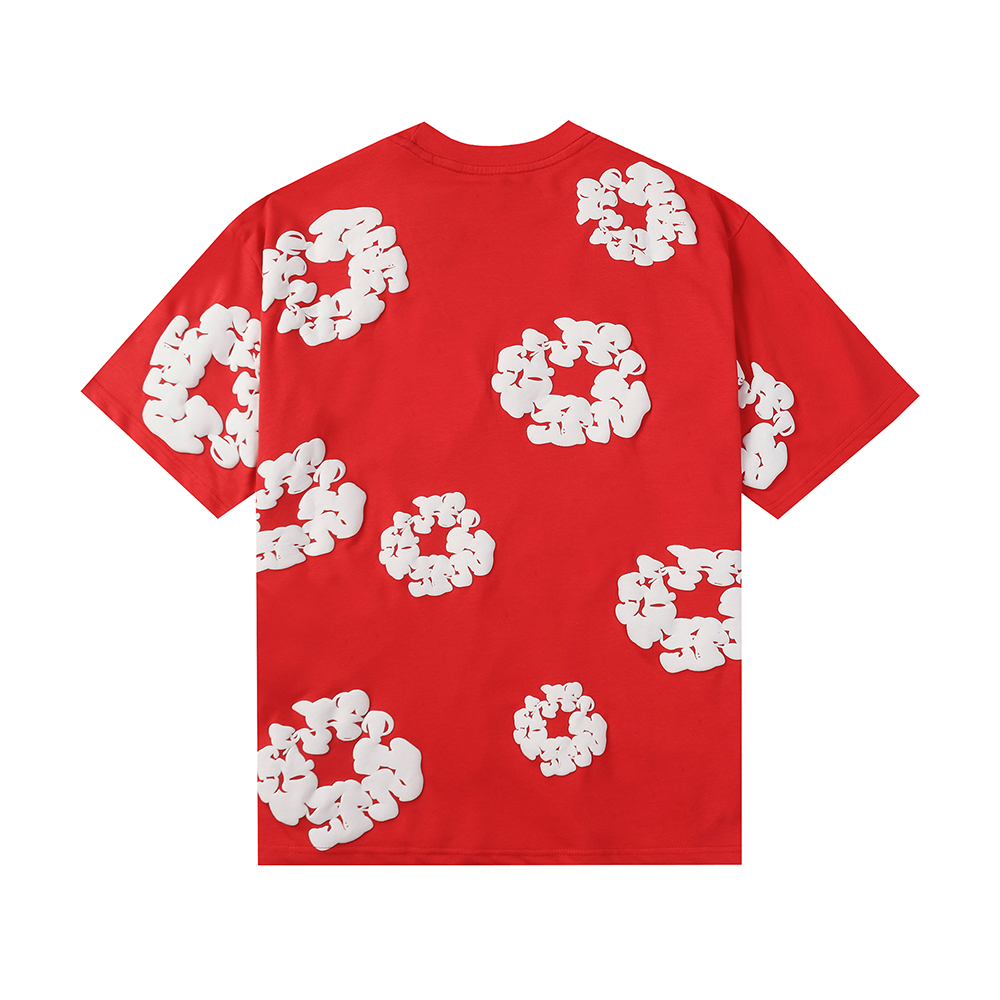 Denim Tears foam print loose short sleeves