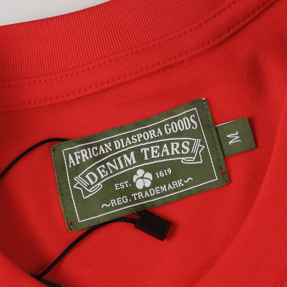 Denim Tears foam print loose short sleeves