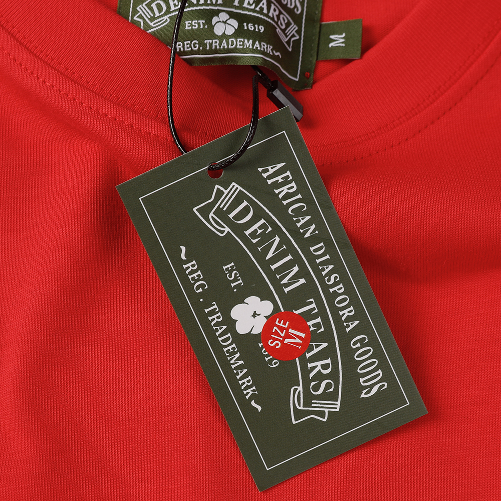 Denim Tears foam print loose short sleeves