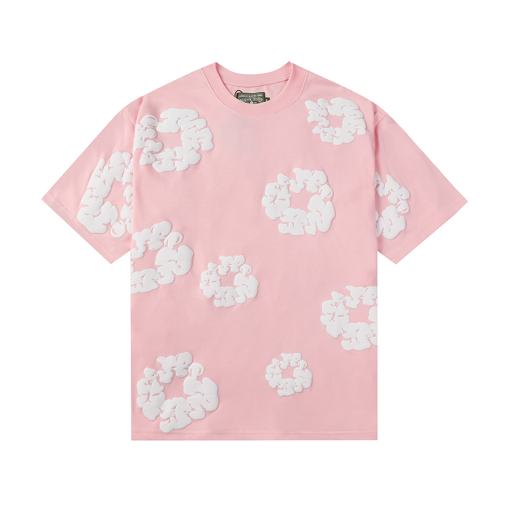 Denim Tears foam print loose short sleeves