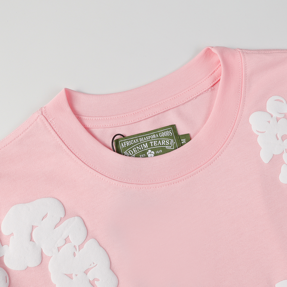 Denim Tears foam print loose short sleeves